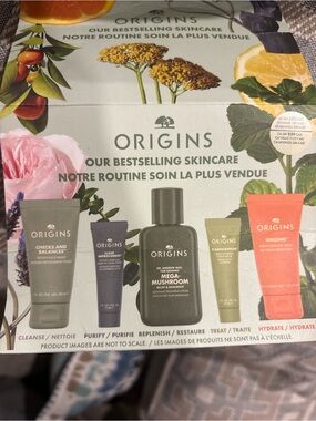 Origins 6 Piece Travel Size Cleansing & Moisturizing Best-Sellers skincare set